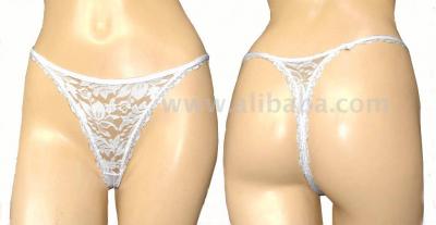 White Lace G-String