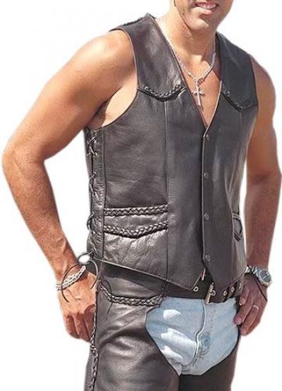 leather vest (leather vest)