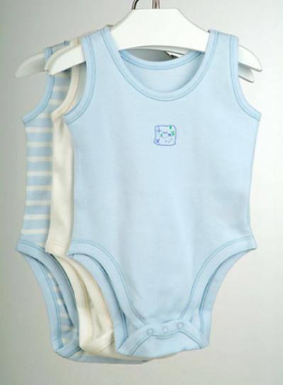 Babyminta 100% Organic Cotton Sleeveless Bodysuits