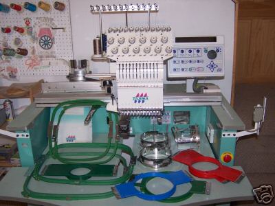 1998 Tajima Tmex C1201 Industrial Embroidery Machine (1998 Tajima TMEX C1201 Industrie-Stickmaschine)