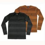 Black Label Star Bar Henley Brown M (Black Label Star Bar Henley Brown M)