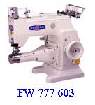 Cylinder-Bed 3-Needle 5-Thread Double Sides Interlock Machin