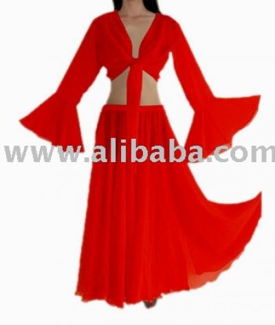 Belly Dance Designer Style Full Circle Skirt + Top Costume (Belly Dance Designer Style Full Circle Rock + Top Kostüm)