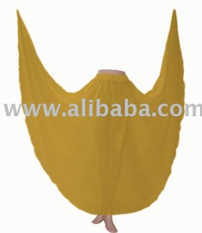 Belly Dance Designer Style Golden Full Circle Skirt Costume (Belly Dance Style Designer Golden Full Circle Rock Kostüm)