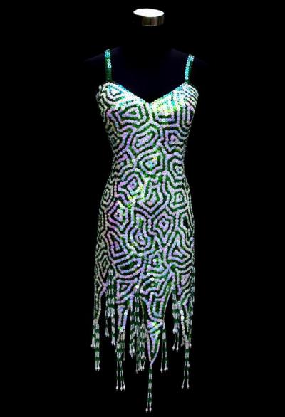 Sequin Dance Dress For Latin Ballroom Cabaret Costume (Sequin танца платье для бальных латиница костюмам кабаре)