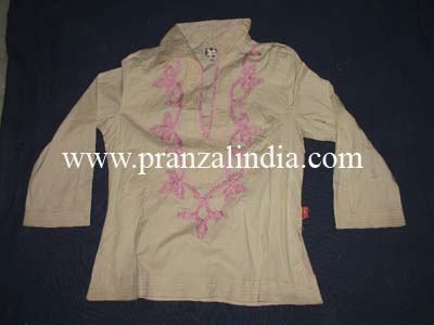 Cotton Embroidered Kurti (Cotton Embroidered Kurti)