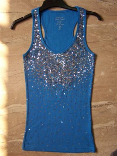 Ladies Scattered Sequin Vest (Ladies Scattered Sequin Vest)