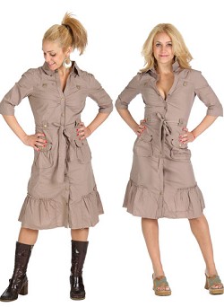 3/4-Sleeve Belted Shirtdress, Regular %26 Plus Sizes (3/4-Sl ve Belted Shirtdress страны 26% Большие размеры)