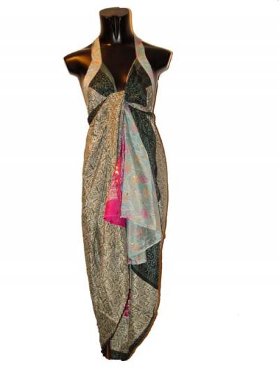 Vintage 2 Layer Boho Hippi Silk Skirt