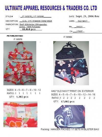 Girls 4-16 2 Pc Swimwear (Girls 4 6 2 Pc Купальники)