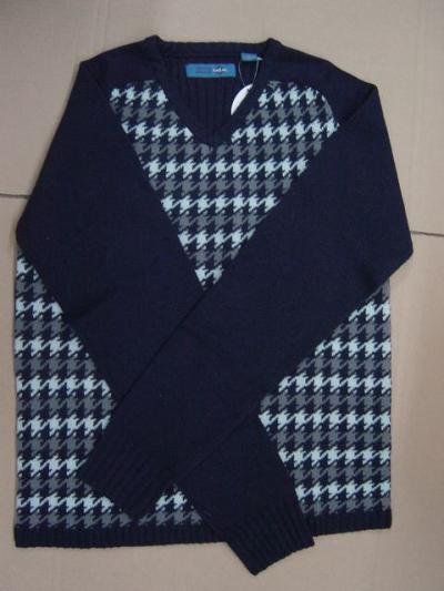 men`s 100%lambs wool knit sweater