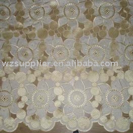 African Hand-cut Voile Lace (Afrique taillé à la main Voile Dentelle)