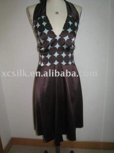 Lady`s silk dress