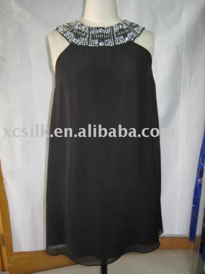 Ladies` silk dress (Ladies` silk dress)