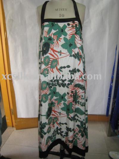 Ladies` silk dress (Ladies` silk dress)