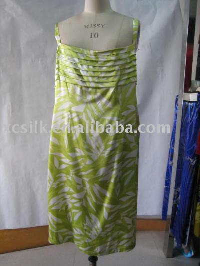 Ladies` silk dress (Ladies` silk dress)