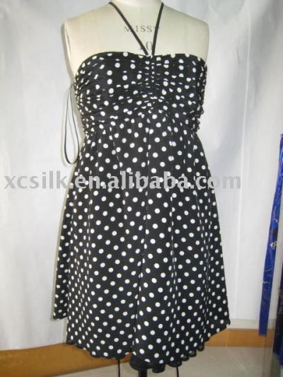 Ladies` silk dress (Ladies` silk dress)