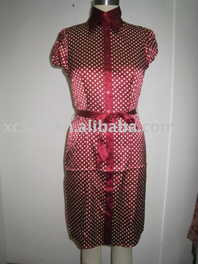 Lady`s silk dress