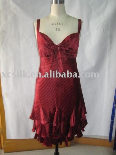 Ladies` silk dress (Ladies` silk dress)