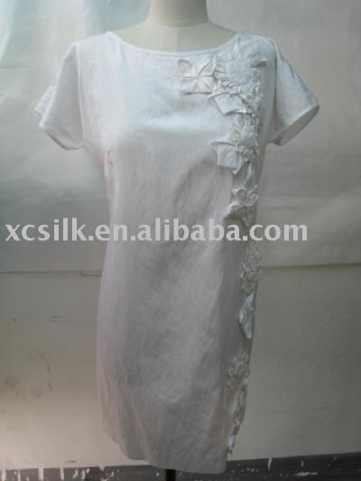 Lady`s silk dress