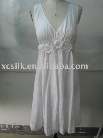 Lady`s silk dress