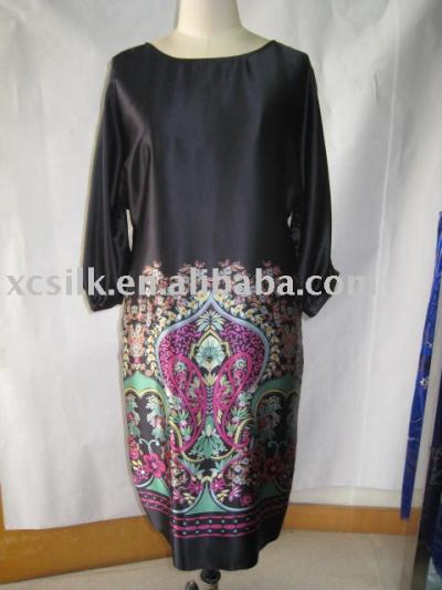 Ladies` silk dress (Ladies` silk dress)