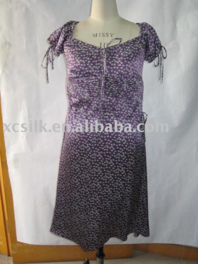 Ladies` silk dress (Ladies` silk dress)