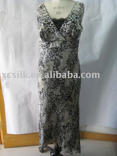Ladies` silk dress (Ladies` silk dress)