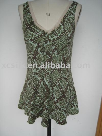Lady`s silk dress