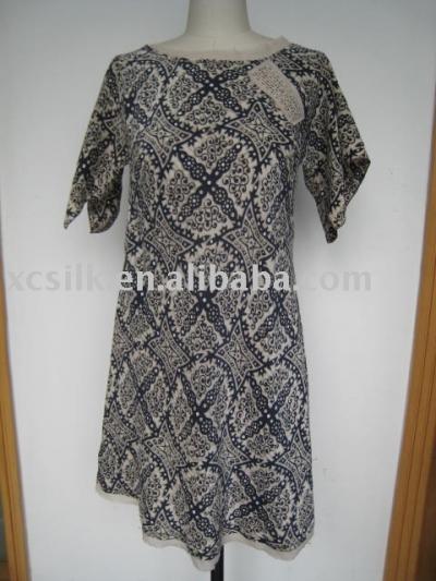 Lady`s silk dress