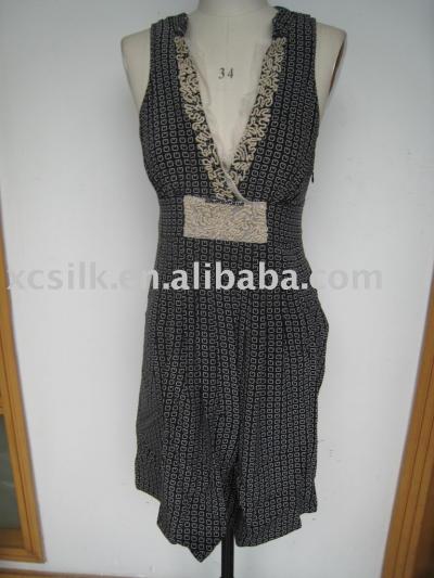 Lady`s silk dress