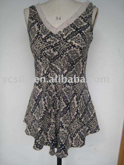 Lady`s silk dress