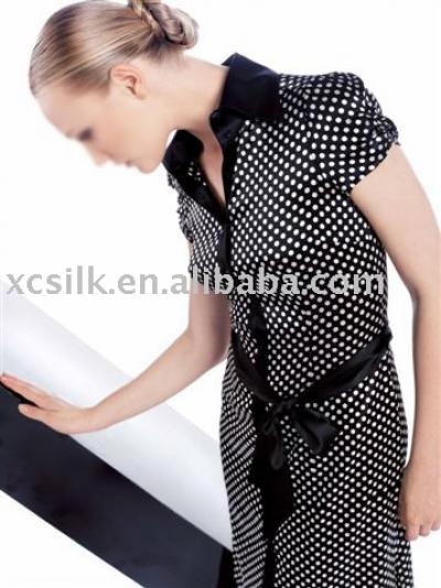 Lady`s silk dress