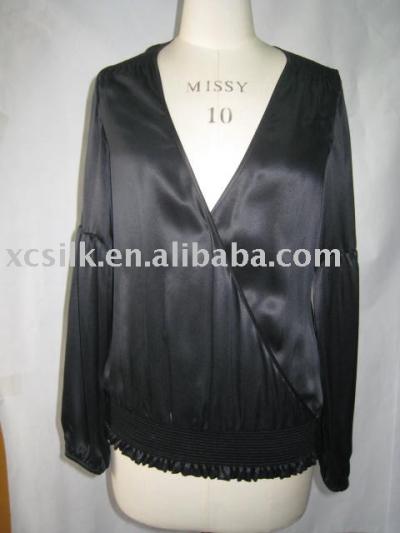 Ladies` silk blouse (Ladies` silk blouse)