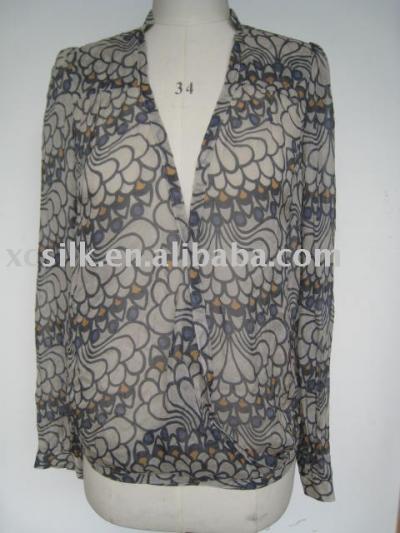 Lady`s silk blouse (Женская шелковой блузке)