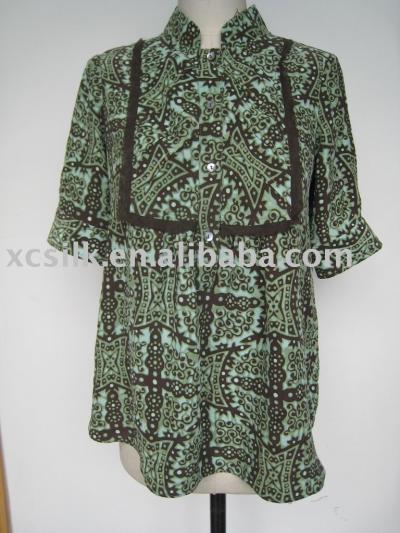 Lady`s silk blouse (Женская шелковой блузке)