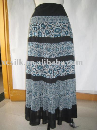 Ladies` silk skirt (Ladies` silk skirt)