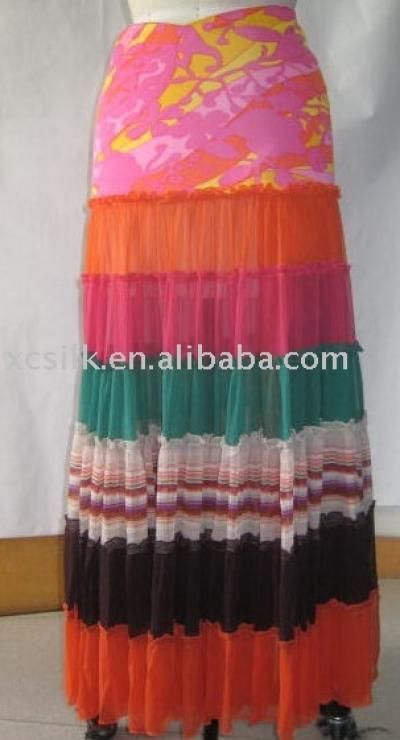 Ladies` silk skirt (Ladies` silk skirt)