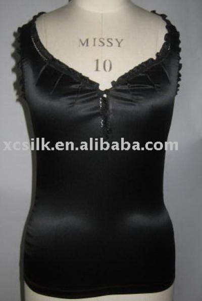 Ladies` silk top (Ladies` silk top)