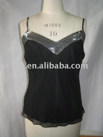 Ladies` silk top (Ladies` silk top)