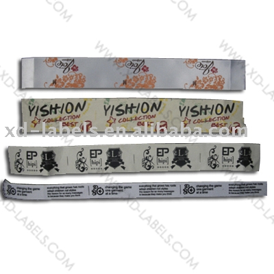 printed label