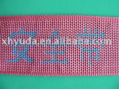 Pink Jacquard PP Safety tape (Pink Jacquard PP sécurité ruban)