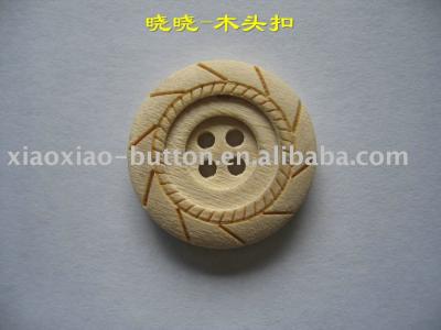 wooden button