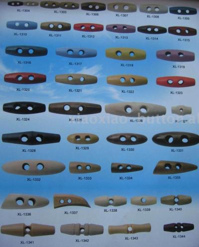 wooden button