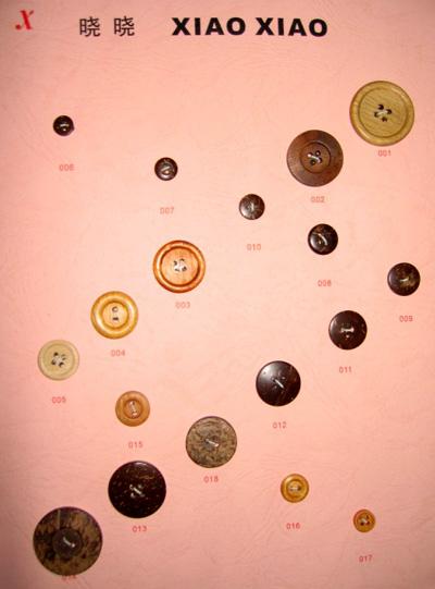 wooden button