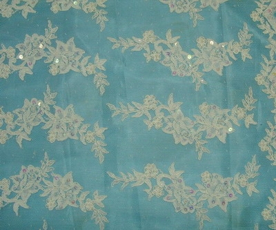 lace with cord embroidery for wedding dress fabric (broderie de dentelle avec cordon pour le tissu de la robe de mariée)