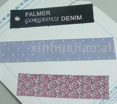 woven label (étiquette tissée)