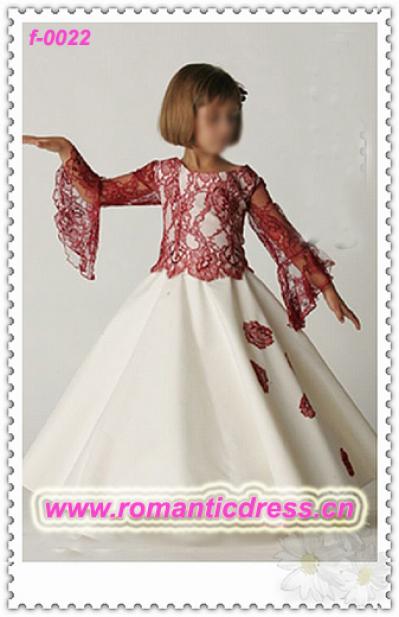 Lovely flower girls dresses f-0022
