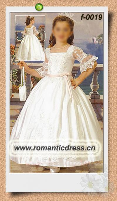 Lovely flower girls dresses f-0019