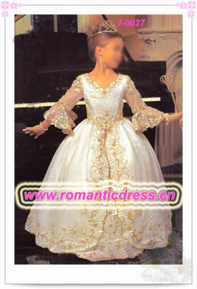 Lovely flower girls dresses f-0027